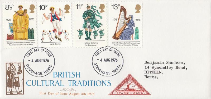 1976 (08) Folklore - North Herts Stamp Club - Stevenage FDI