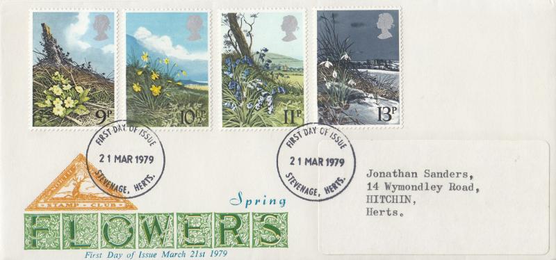 1979 (03) Flowers - North Herts Stamp Club - Stevenage FDI
