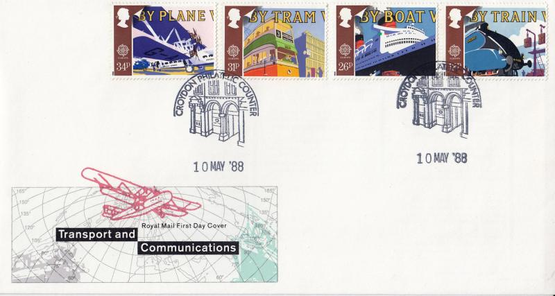 1988 (05) Transport - RM - Croydon Philatelic Counter H/S