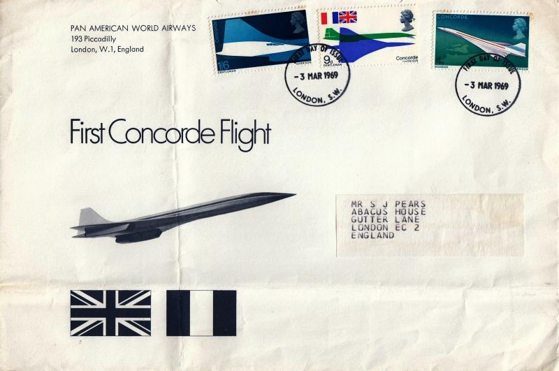 1969 (03) Concorde - Pan American World Airways Cinderella - London SW FDI