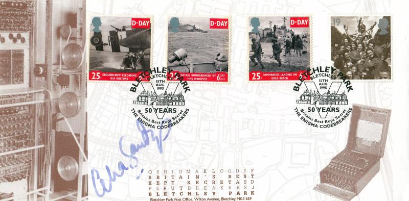 1995 (08) VJ Day 50th Anniversary - Bletchley Park 'Special' - Signed Celia Sandys