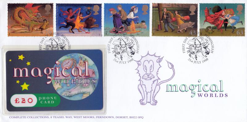 1998 (07) Magical Worlds - Complete Collections 'Magical Worlds' Phone Card Cover - Birmingham H/S