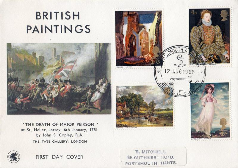 1968 (08) Paintings - Wessex - Portsmouth & District Philatelic Society H/S