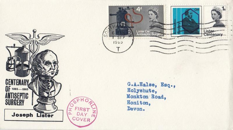 1965 (09) Lister - 'Bust & Spray' Cover - Southampton 'T' Phosphor Wavy Line Slogan