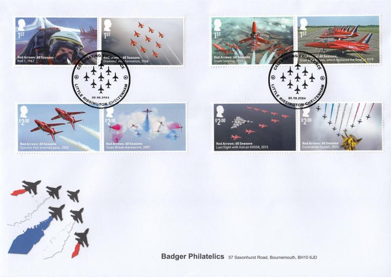 2024 (06) Red Arrows (Stamps) - Badger Philatelics Official