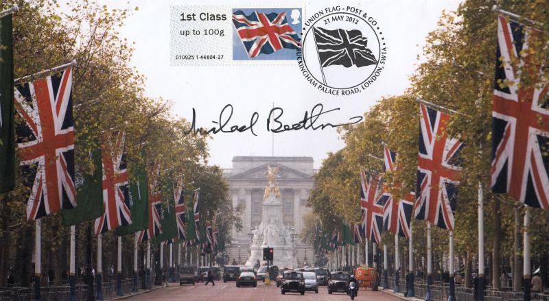 2012 (05) Union Flag Post & Go - Internet 'Buckingham Palace Road' Special - Signed by MRAF Sir Michael Beetham