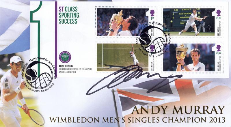 2013 (08) Andy Murray Wimbledon Win M/S - Internet Official - Signed by Andy Murray